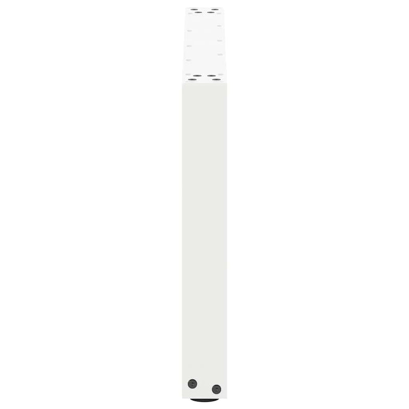 Picioare pentru măsuță de cafea în formă de U, 2 buc., alb, 60 x (42-43) cm, oțel