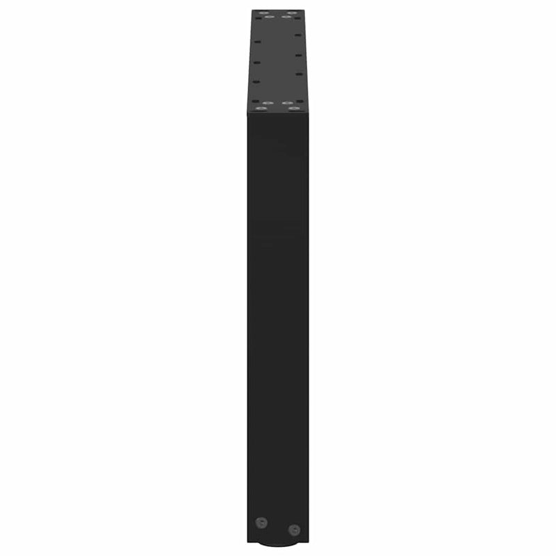 Picioare pentru măsuță de cafea în formă de U, 2 buc., negru, 70x(42-43) cm, oțel