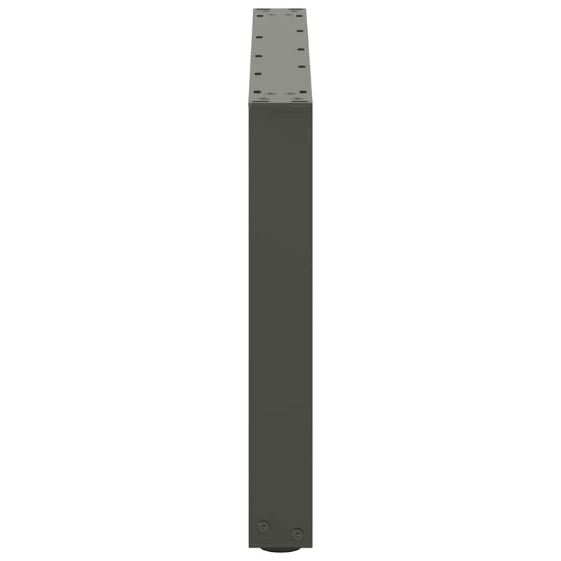 Picioare pentru măsuță de cafea în formă de U, 2 buc., antracit, 70x(42-43) cm, oțel