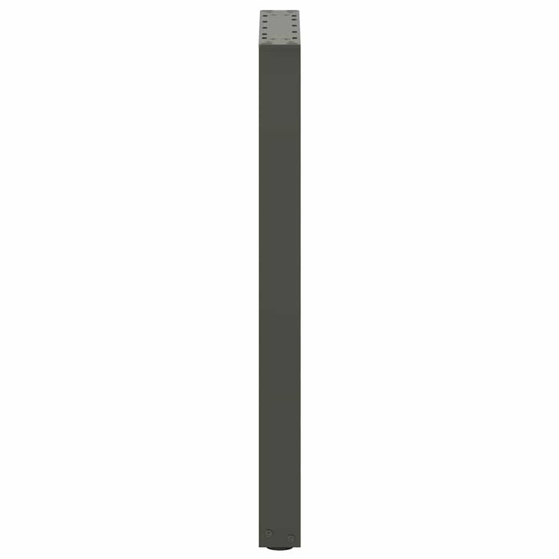 Picioare de masă consolă în formă de U, 2 buc., antracit, 28x(72-73) cm, oțel