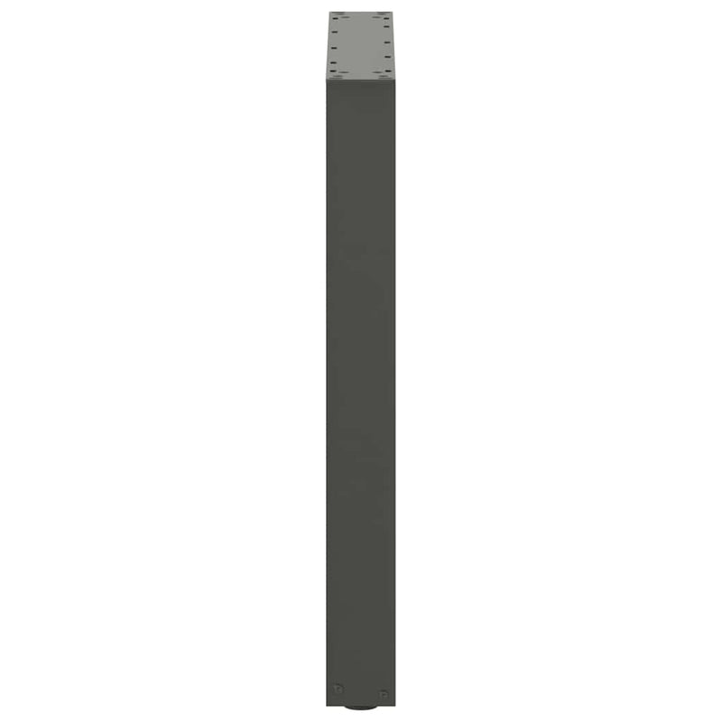 Picioare de masă în formă de U, 2 buc., antracit, 60x(72-73) cm, oțel