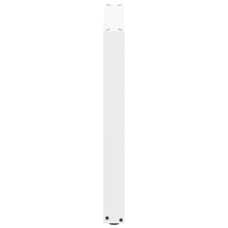 Picioare de masă în formă de U, 2 buc., alb, 90x(72-73) cm, oțel