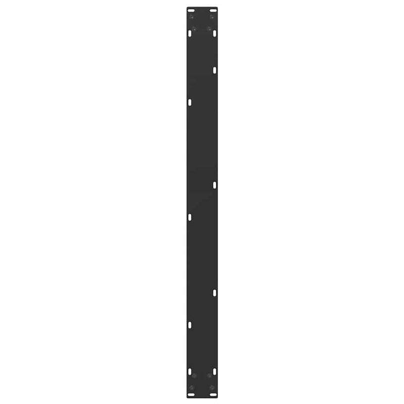Picioare de masă în formă de U, 2 buc., negru, 100x(72-73) cm, oțel