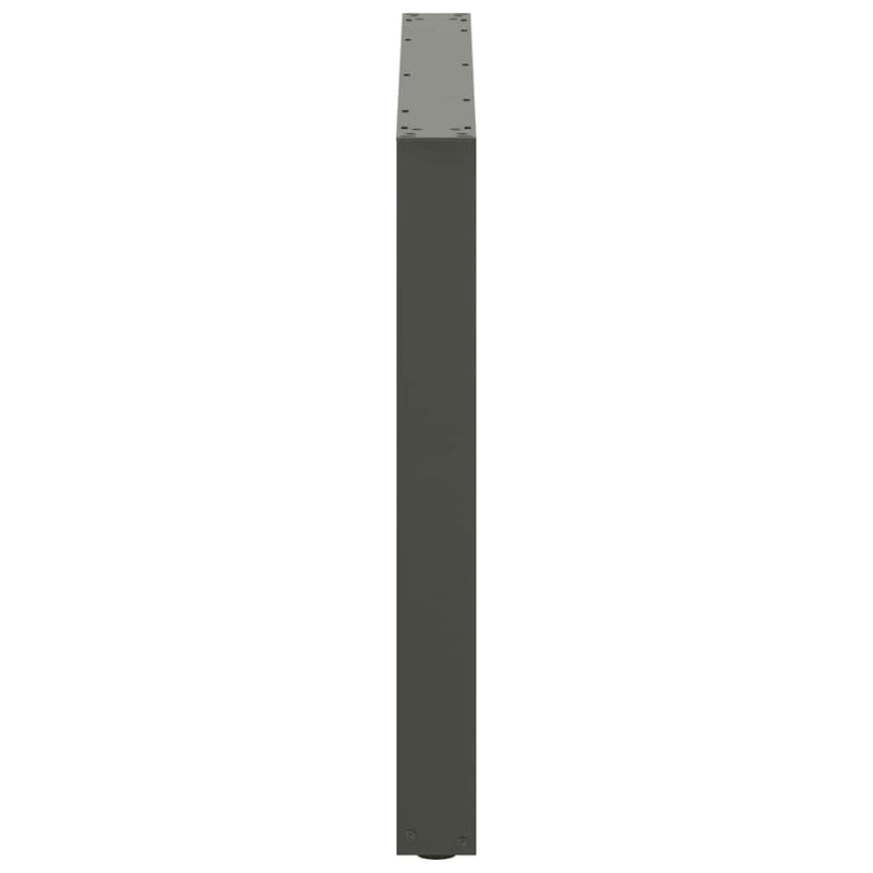 Picioare de masă în formă de U, 2 buc., antracit, 100x(72-73) cm, oțel