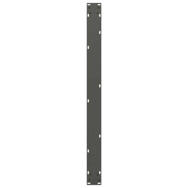 Picioare de masă în formă de U, 2 buc., antracit, 100x(72-73) cm, oțel