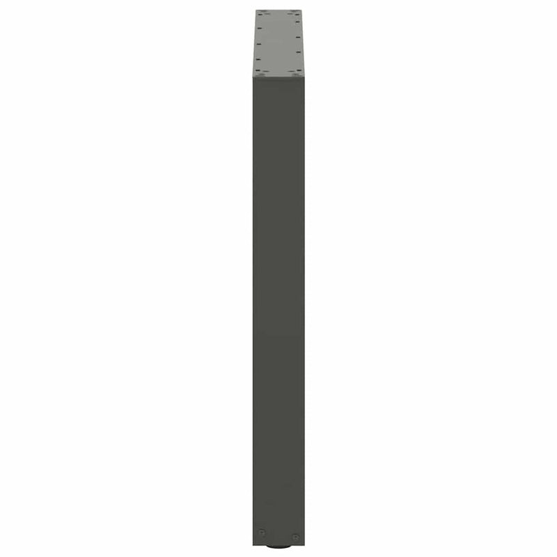 Picioare de masă în formă de U, 3 buc., antracit, 90x(72-73) cm, oțel