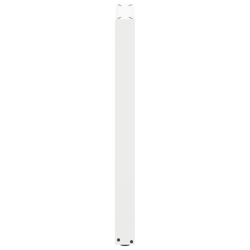 Picioare de masă de bar în formă de U, 2 buc., alb, 40x(90-91) cm, oțel