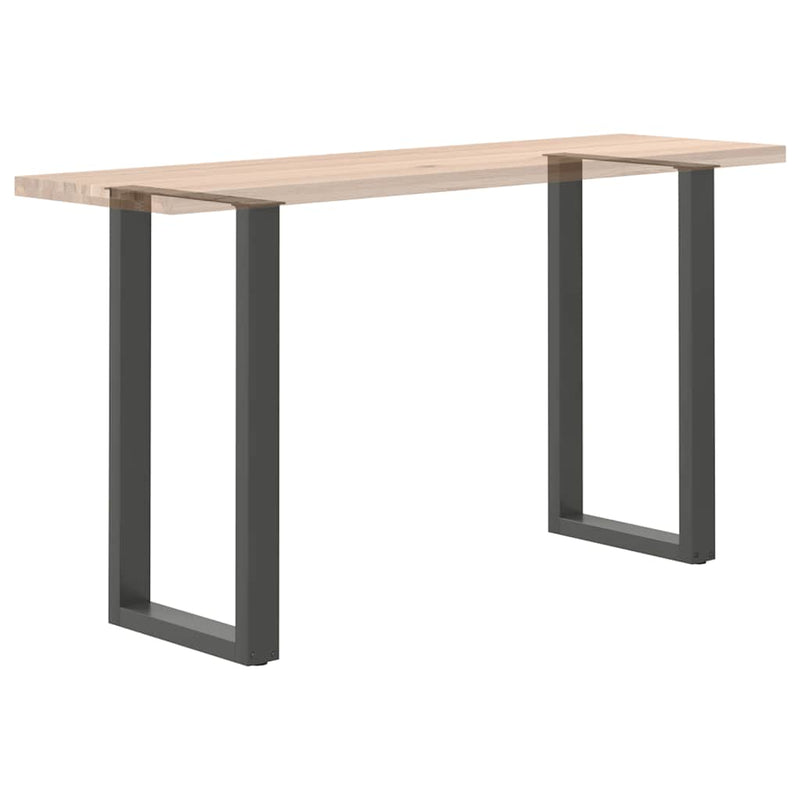 Picioare de masă de bar în formă de U, 2 buc., antracit, 40x(90-91) cm, oțel