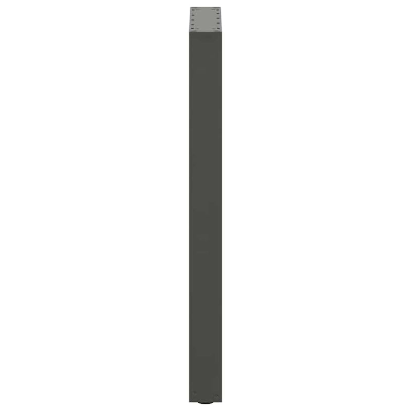 Picioare de masă de bar în formă de U, 2 buc., antracit, 50x(90-91) cm, oțel