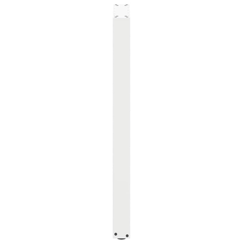 Picioare de masă de bar în formă de U, 2 buc., alb, 40 x (100-101) cm, oțel