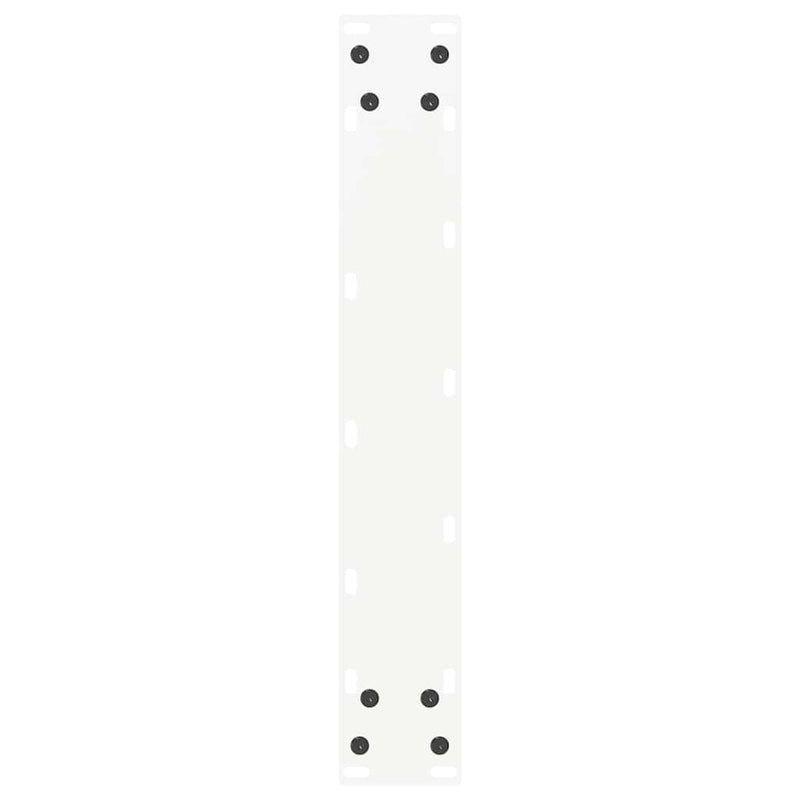 Picioare de masă de bar în formă de U, 2 buc., alb, 50x(100-101) cm, oțel