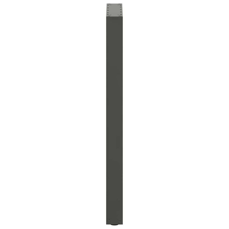 Picioare de masă de bar în formă de U, 2 buc., antracit, 50x(100-101) cm, oțel