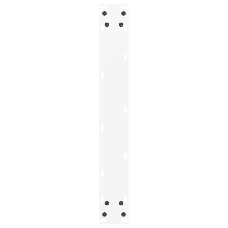 Picioare de masă de bar în formă de U, 2 buc., alb, 60 x (100-101) cm, oțel