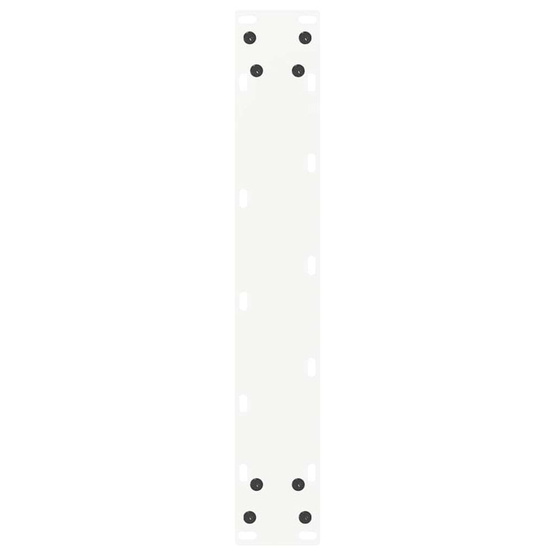 Picioare de masă de bar în formă de U, 2 buc., alb, 40x(110-111) cm, oțel