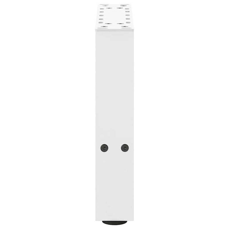 Picioare pentru măsuță de cafea, albe, 2 buc., 30x(30-31) cm, oțel