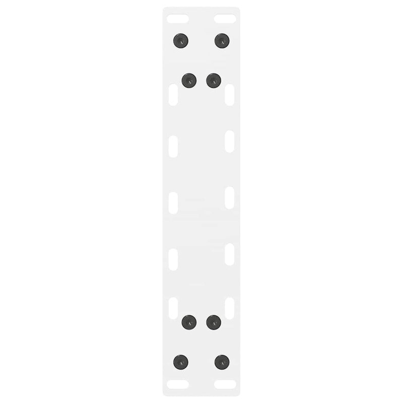 Picioare pentru măsuță de cafea, albe, 2 buc., 30x(30-31) cm, oțel