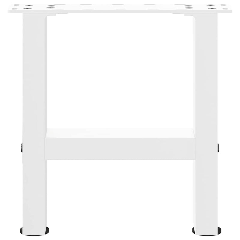 Picioare pentru măsuță de cafea, albe, 2 buc., 40x(30-31) cm, oțel