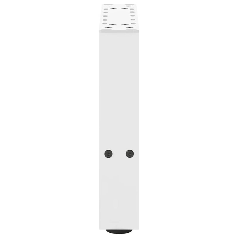 Picioare pentru măsuță de cafea, albe, 2 buc., 40x(30-31) cm, oțel