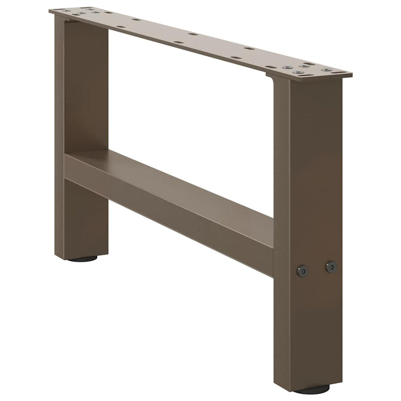 Picioare pentru măsuță de cafea, oțel natural, 2 buc., 60x(30-31) cm, oțel