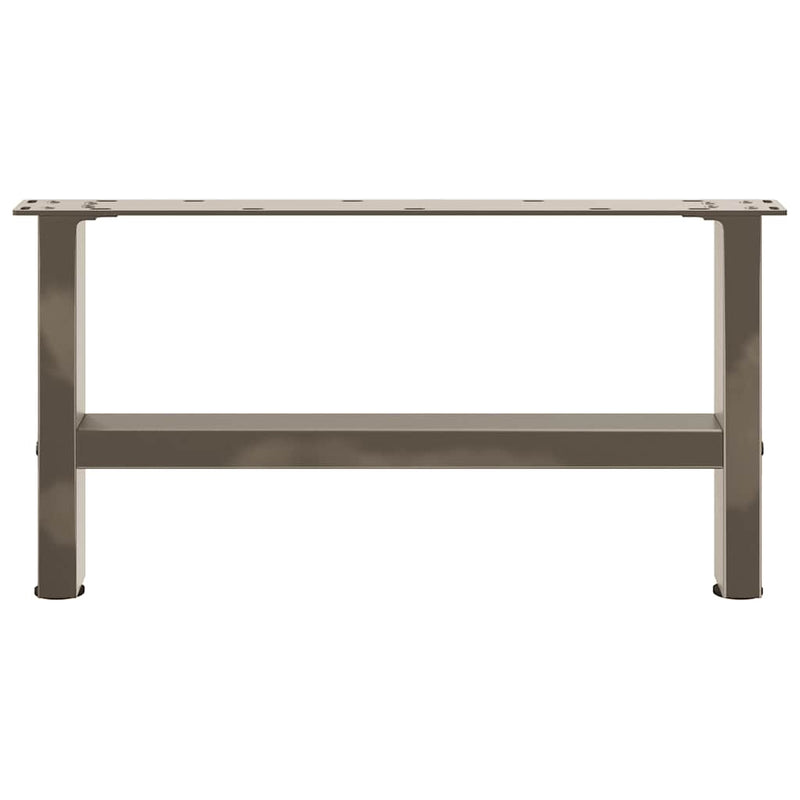 Picioare pentru măsuță de cafea, oțel natural, 2 buc., 60x(30-31) cm, oțel