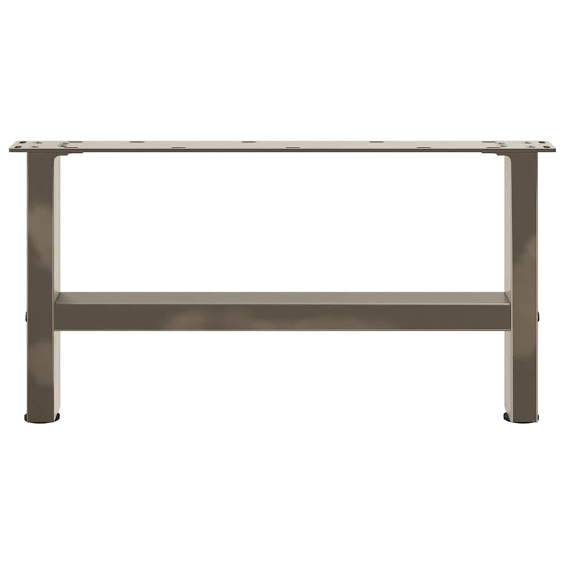 Picioare pentru măsuță de cafea, oțel natural, 2 buc., 60x(30-31) cm, oțel