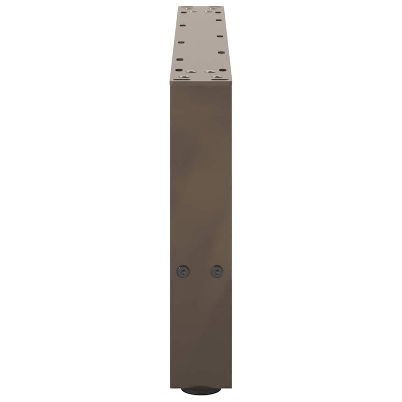 Picioare pentru măsuță de cafea, oțel natural, 2 buc., 60x(30-31) cm, oțel