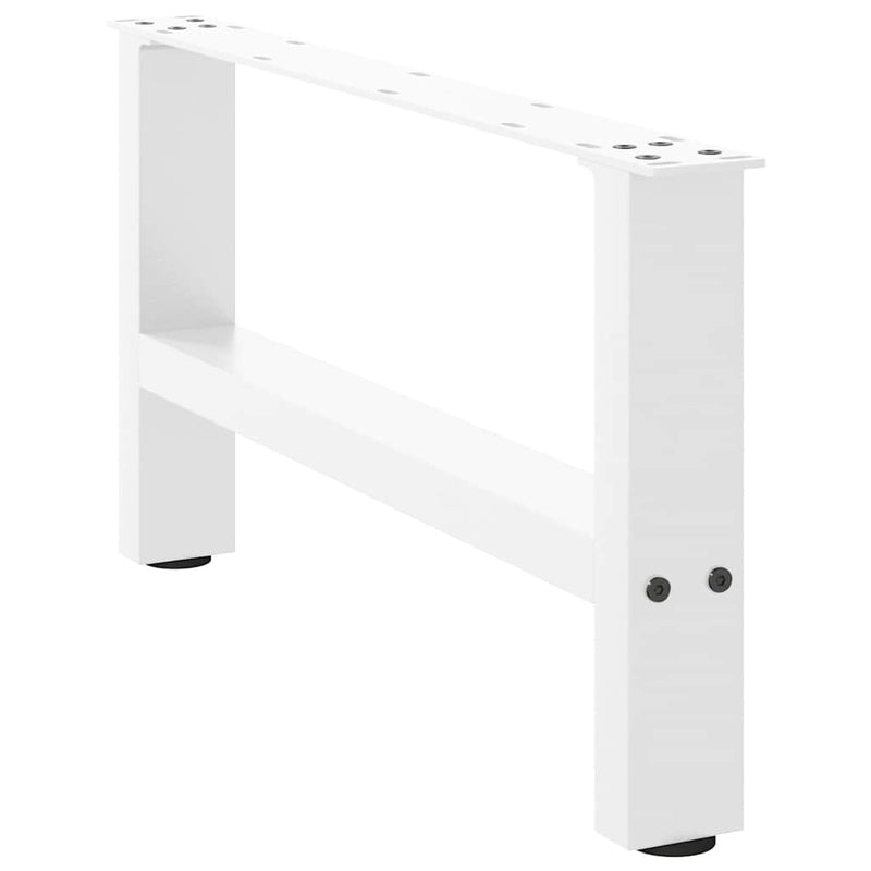 Picioare pentru măsuță de cafea, albe, 2 buc., 70x(30-31) cm, oțel