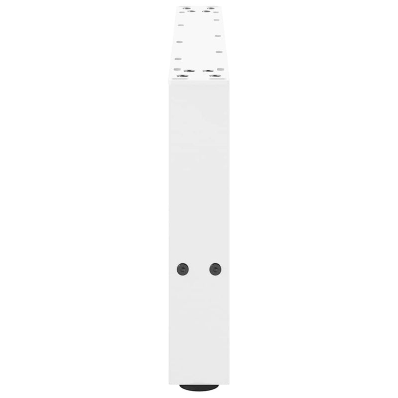 Picioare pentru măsuță de cafea, albe, 2 buc., 70x(30-31) cm, oțel