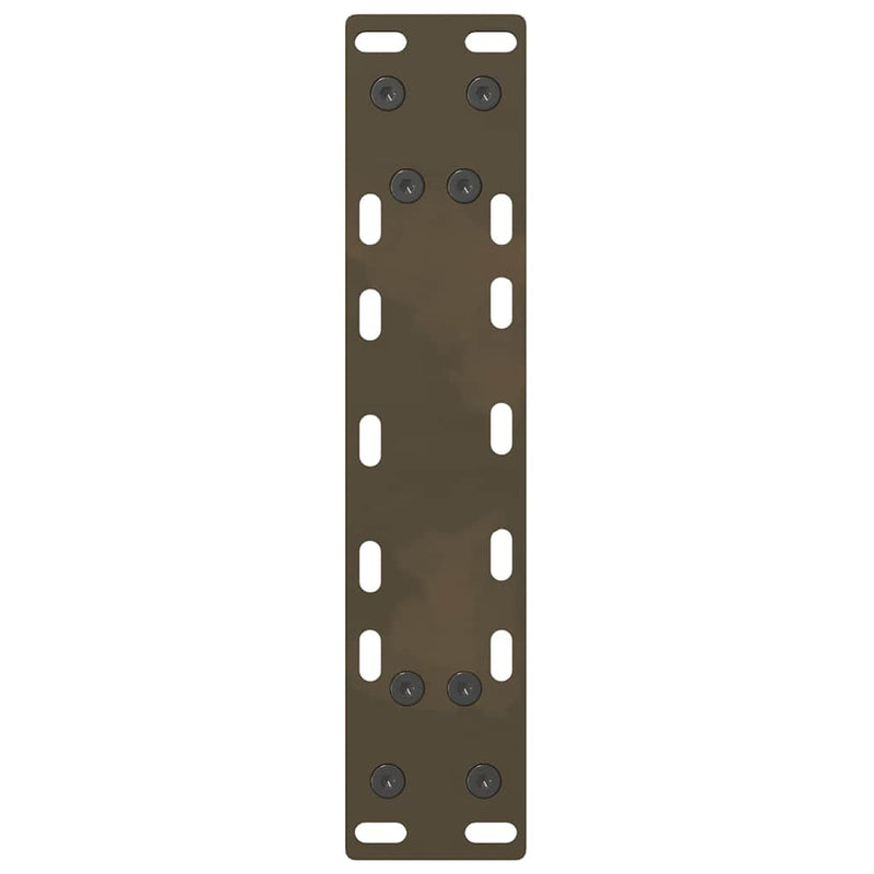 Picioare pentru masă de cafea, oțel natural, 2 buc., 38x(42-43) cm, oțel