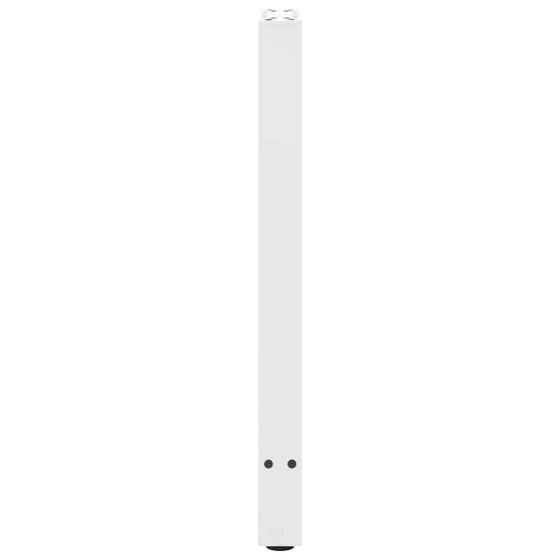 Picioare masă consolă, albe, 2 buc., 28x(72-73) cm, oțel
