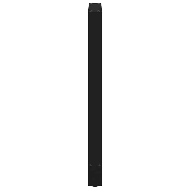 Picioare de masă de bar, negre, 2 buc., 60 x (100-101) cm, oțel