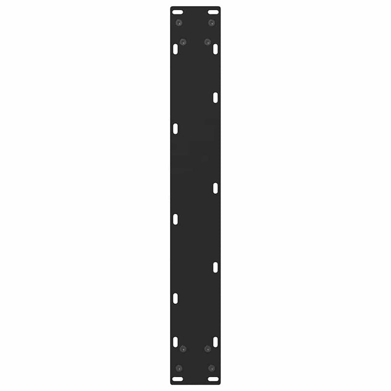 Picioare de masă de bar, negre, 2 buc., 60 x (100-101) cm, oțel