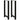 Picioare masă de bar, negre, 2 buc., 60 x (110-111) cm, oțel