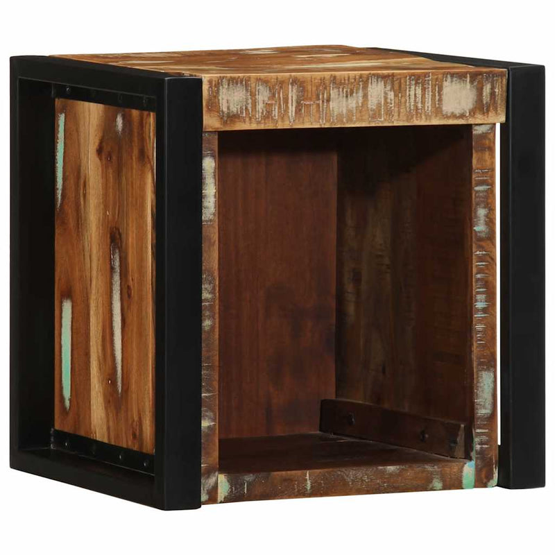Noptiere 2 buc multicolore 40x35x40 cm lemn masiv recuperat