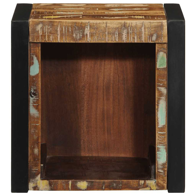 Noptiere 2 buc multicolore 40x35x40 cm lemn masiv recuperat