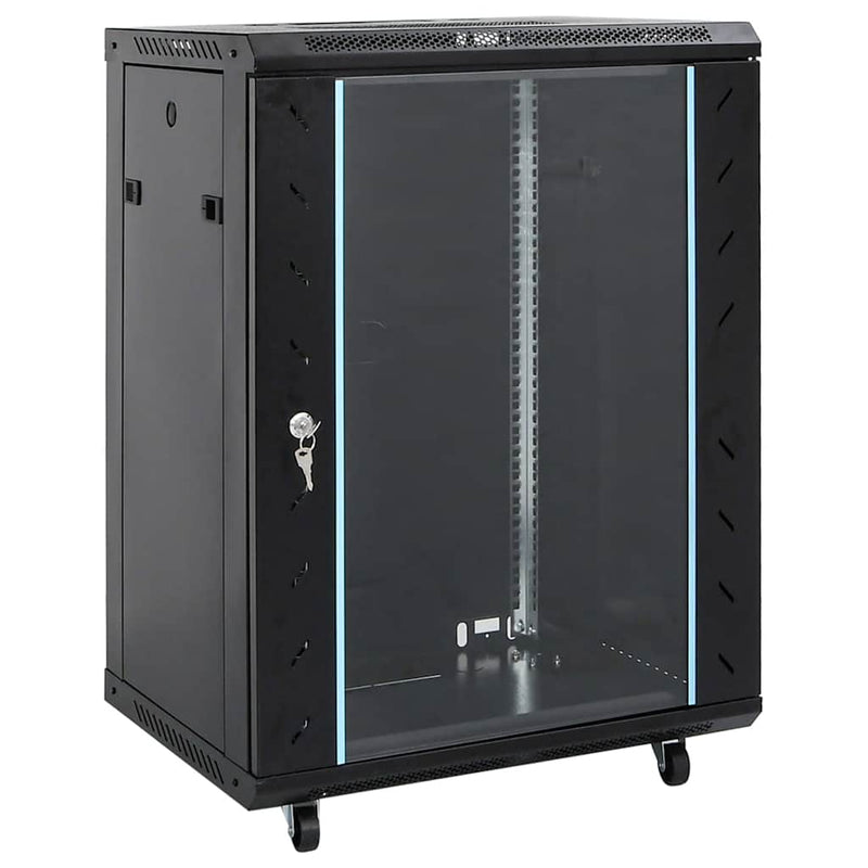 Dulap de server, 15U, 19" IP20, negru, 60x45x86 cm