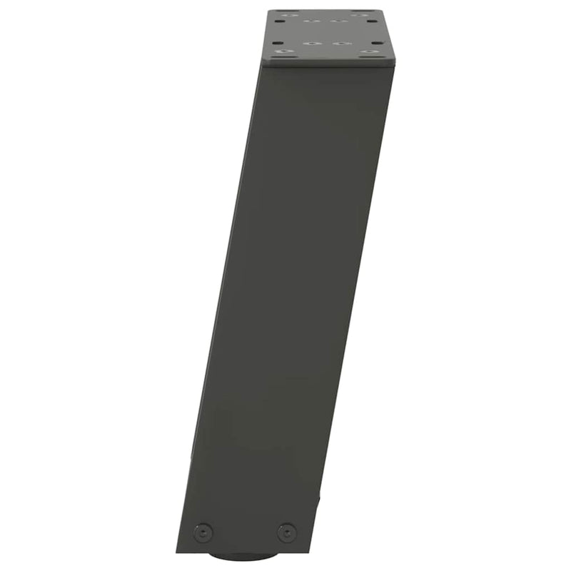Picioare pentru măsuță de cafea în formă de U, 2 buc., antracit, 30x(30-31) cm, oțel
