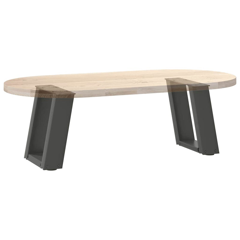 Picioare pentru măsuță de cafea în formă de U, 2 buc., antracit, 30x(30-31) cm, oțel