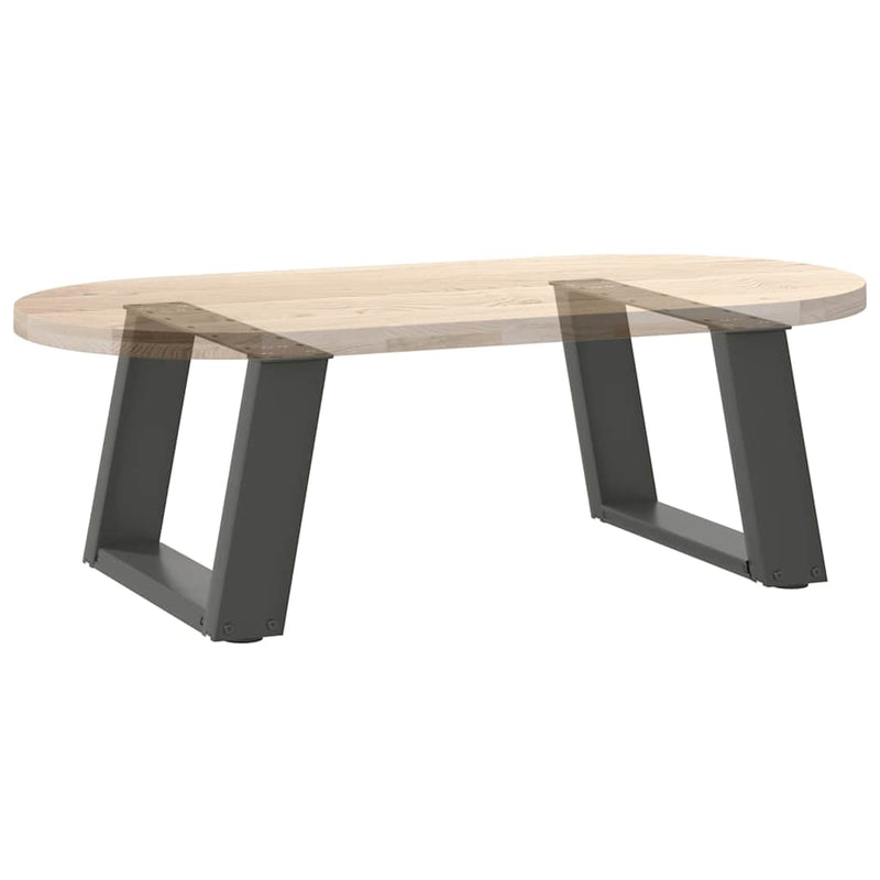 Picioare pentru măsuță de cafea în formă de U, 2 buc., antracit, 40x(30-31) cm, oțel