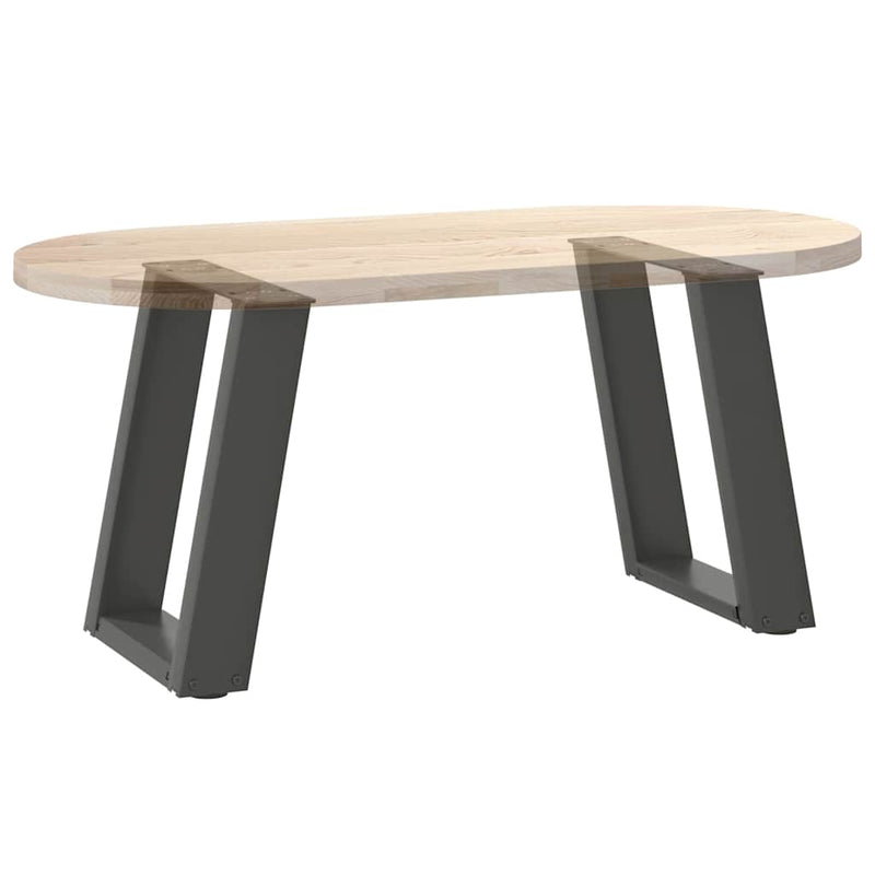 Picioare pentru măsuță de cafea în formă de U, 2 buc., antracit, 28x(42-43) cm, oțel