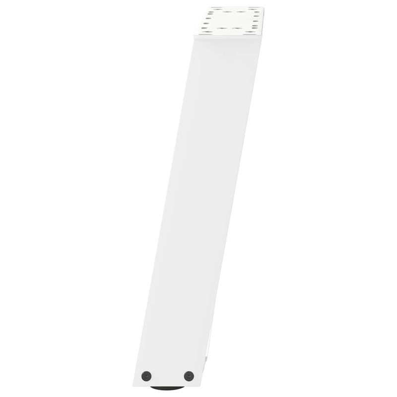 Picioare pentru măsuță de cafea în formă de U, 2 buc., alb, 38x(42-43) cm, oțel