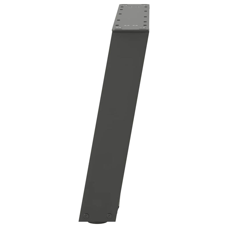 Picioare pentru măsuță de cafea în formă de U, 2 buc., antracit, 50x(42-43) cm, oțel