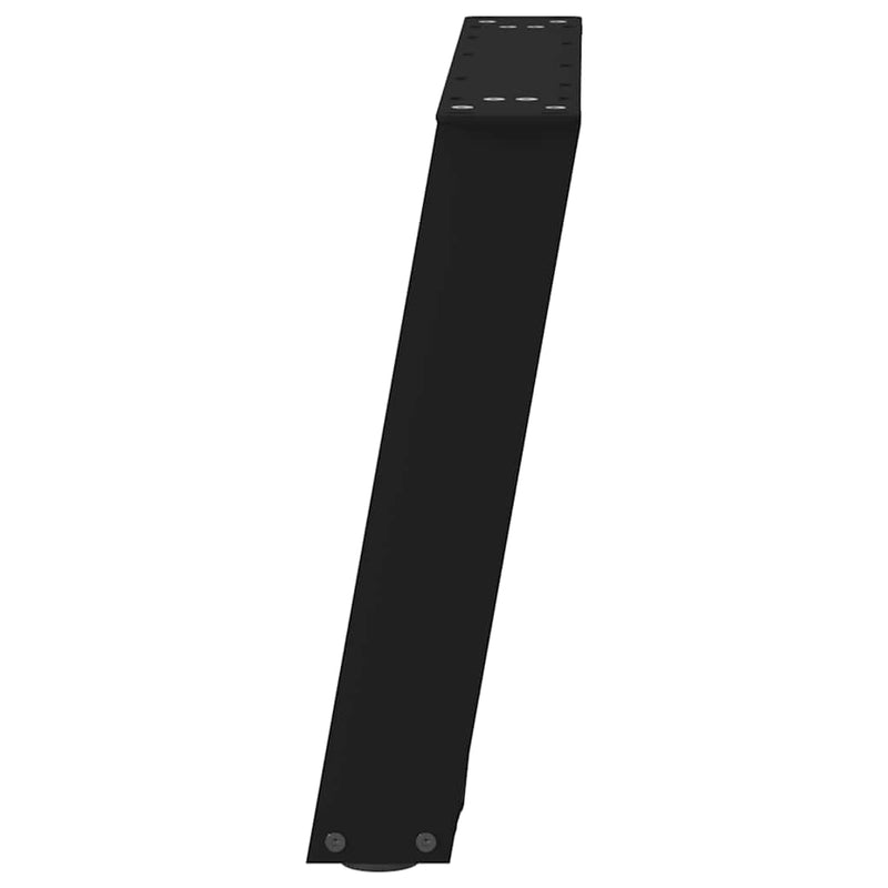 Picioare pentru măsuță de cafea în formă de U, 2 buc., negru, 70x(42-43) cm, oțel