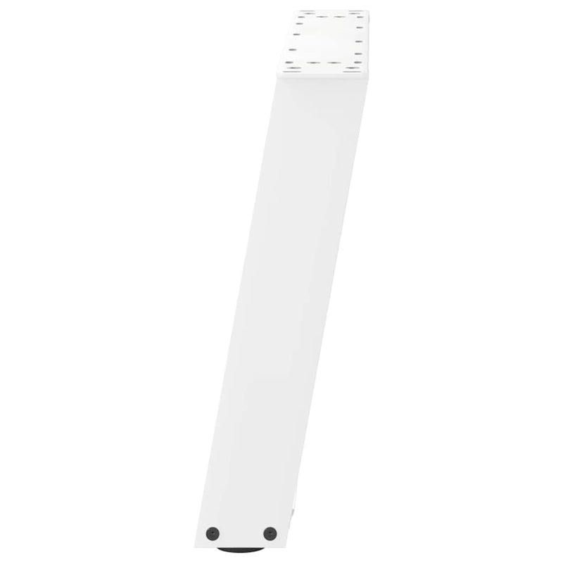 Picioare pentru măsuță de cafea în formă de U, 2 buc., alb, 70x(42-43) cm, oțel