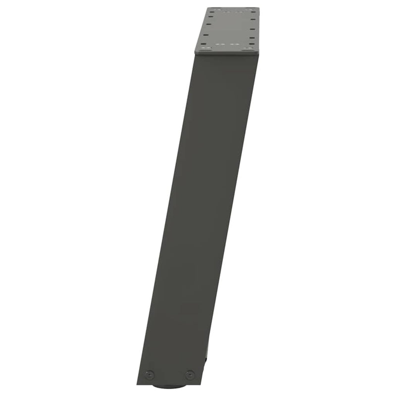 Picioare pentru măsuță de cafea în formă de U, 2 buc., antracit, 70x(42-43) cm, oțel