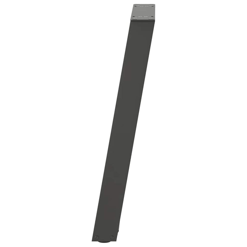 Picioare de masă consolă în formă de U, 2 buc., antracit, 28x(72-73) cm, oțel