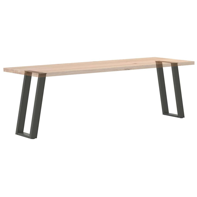 Picioare de masă consolă în formă de U, 2 buc., antracit, 28x(72-73) cm, oțel
