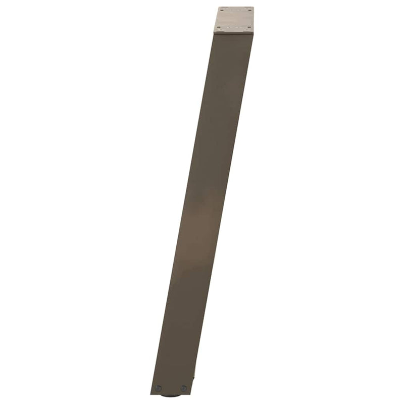 Picioare de masă consolă în formă de U, 2 buc., oțel natural, 28x(72-73) cm
