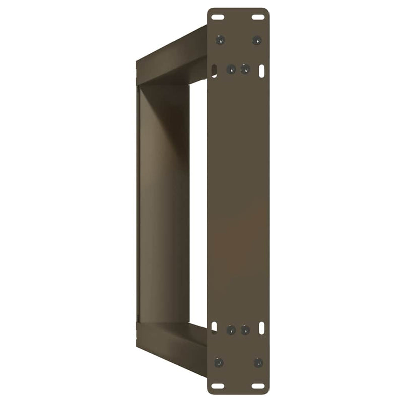 Picioare de masă consolă în formă de U, 2 buc., oțel natural, 28x(72-73) cm