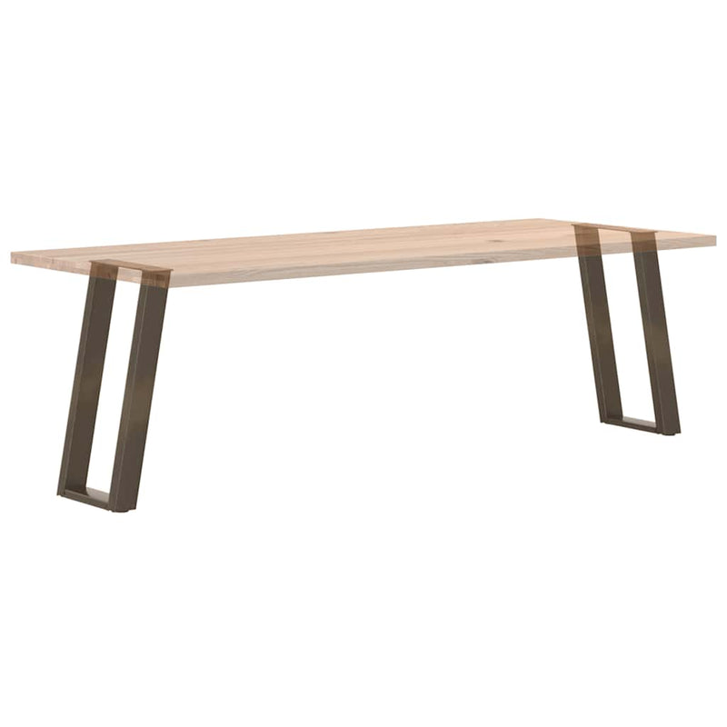 Picioare de masă consolă în formă de U, 2 buc., oțel natural, 28x(72-73) cm
